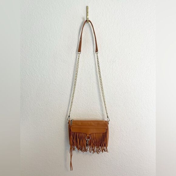 REBECCA MINKOFF Fringe Mini MAC
Leather Crossbody Bag light Brown - Picture 17 of 17